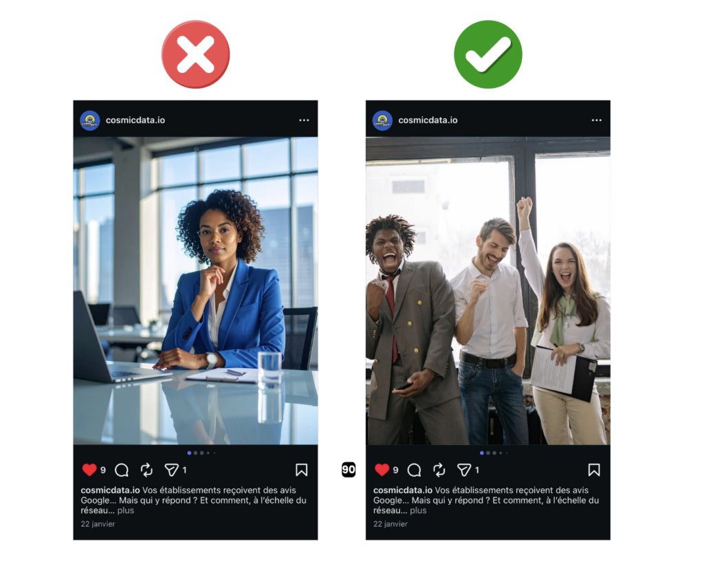 Visuels “parfaits” ?